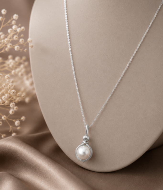リベ限定silver filled 涼しげ貝パール 愛されネックレスピアスセット 夏限定作品 真珠 