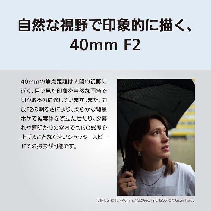 Panasonic 交換レンズ LUMIX S 単焦点レンズ S-S40-S シルバー