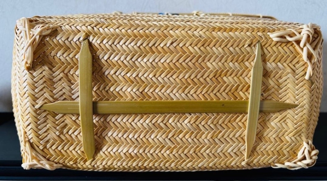 ① 竹カゴ 籠 かごバック 竹細工 国産真竹