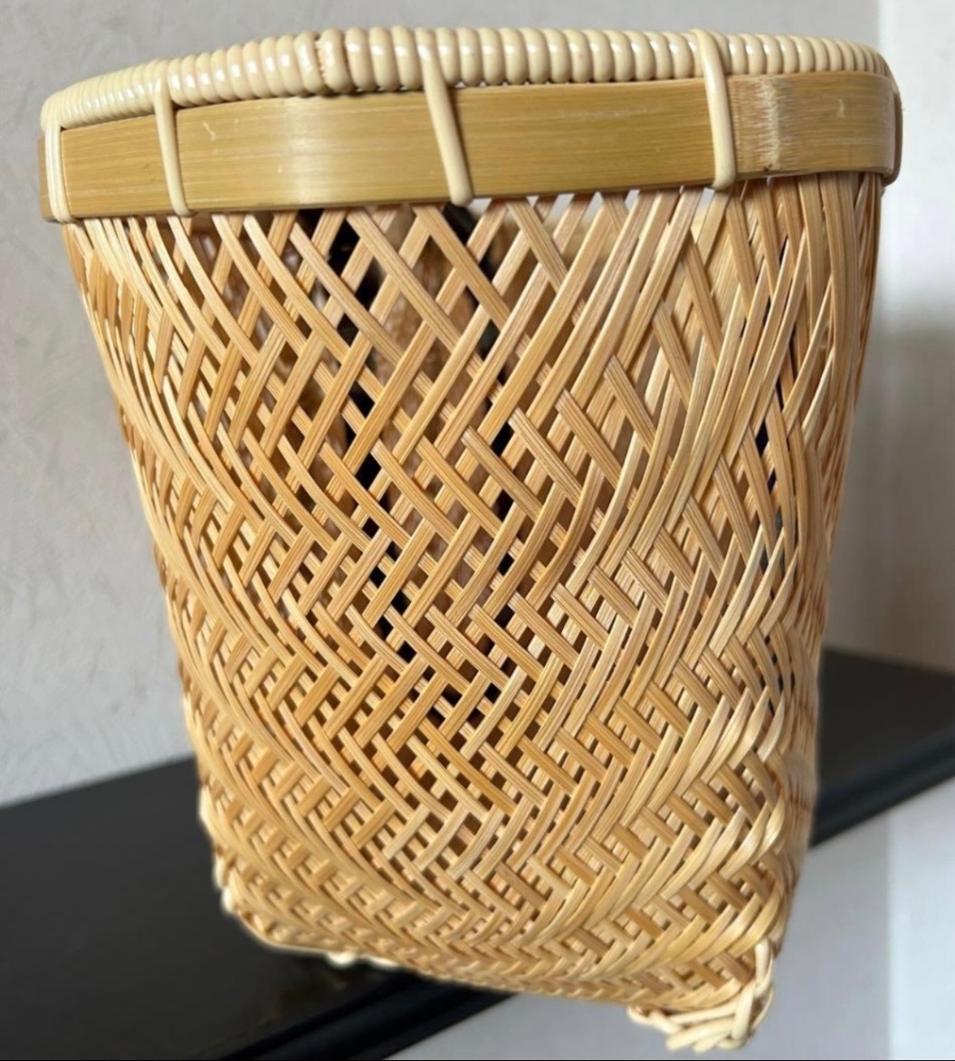 ① 竹カゴ 籠 かごバック 竹細工 国産真竹