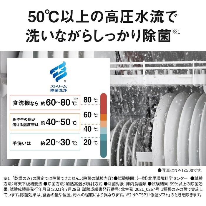 【延長3年保証】Panasonic食器洗い乾燥機　NP-TSP1-W