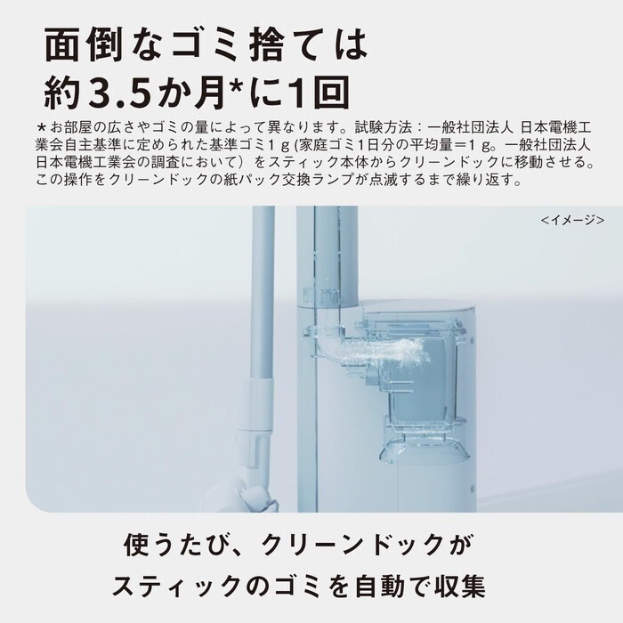 【延長3年保証】Panasonic 家庭用掃除機（コードレススティック） MC-NX700K-W