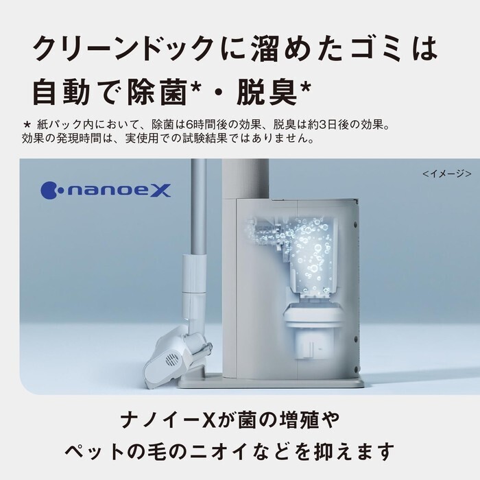 【延長3年保証】Panasonic 家庭用掃除機（コードレススティック） MC-NX810KM-W