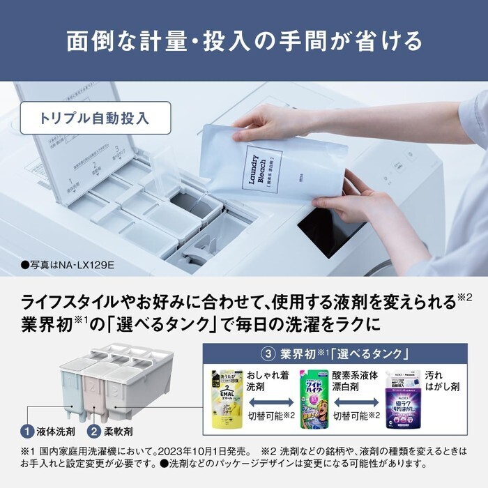 【延長3年保証】Panasonicドラム式洗濯乾燥機　NA-LX127ER-W