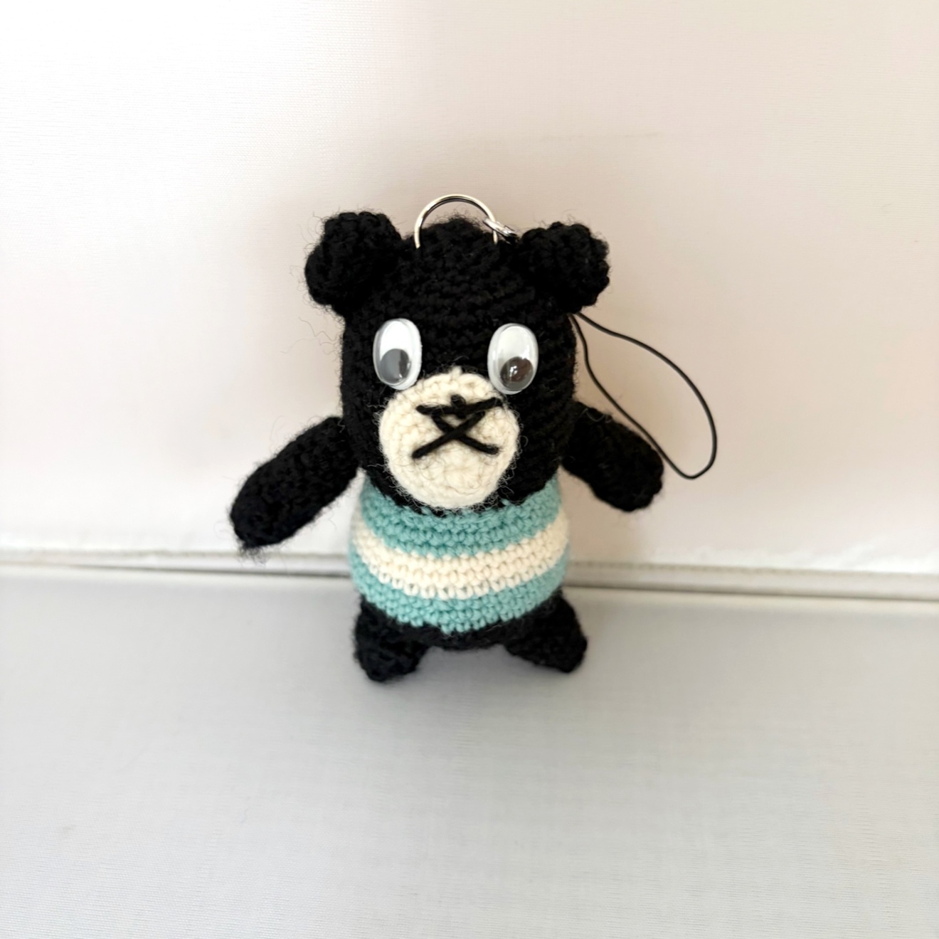 ブングマ　あみぐるみ　 S Sストラップ〈薄緑〉