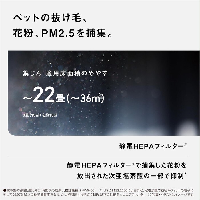 【延長3年保証】Panasonic 次亜塩素酸　空間除菌脱臭機 F-MV5000C-W