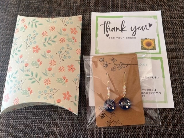 ドライフラワー✖️レジンイヤリング【リベポ払い歓迎🎉】