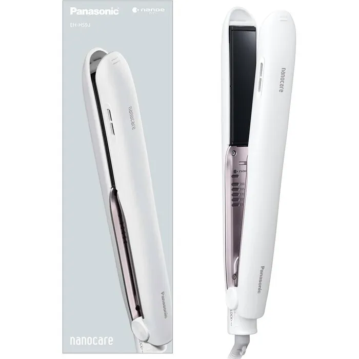 【延長3年保証】Panasonic ストレートアイロン　ナノケア EH-HS9J-W