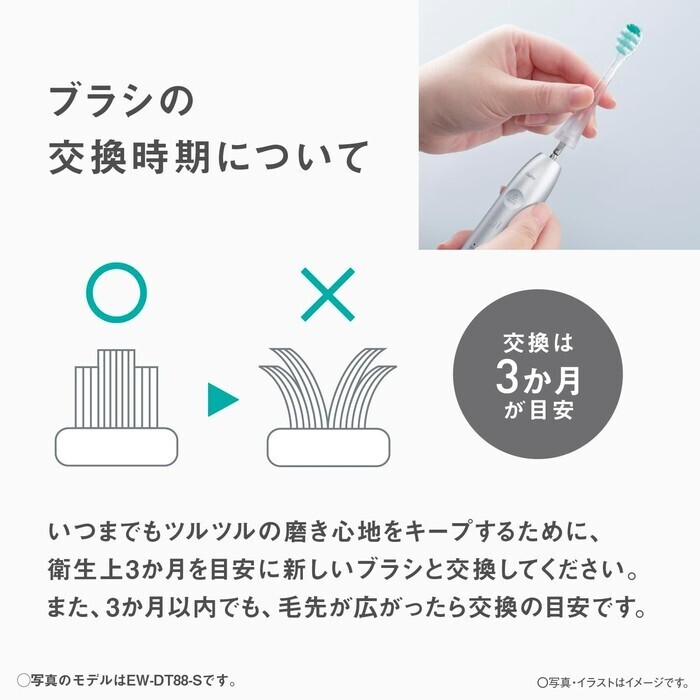 【延長3年保証】Panasonic 音波振動ハブラシ ドルツ EW-DP38-K