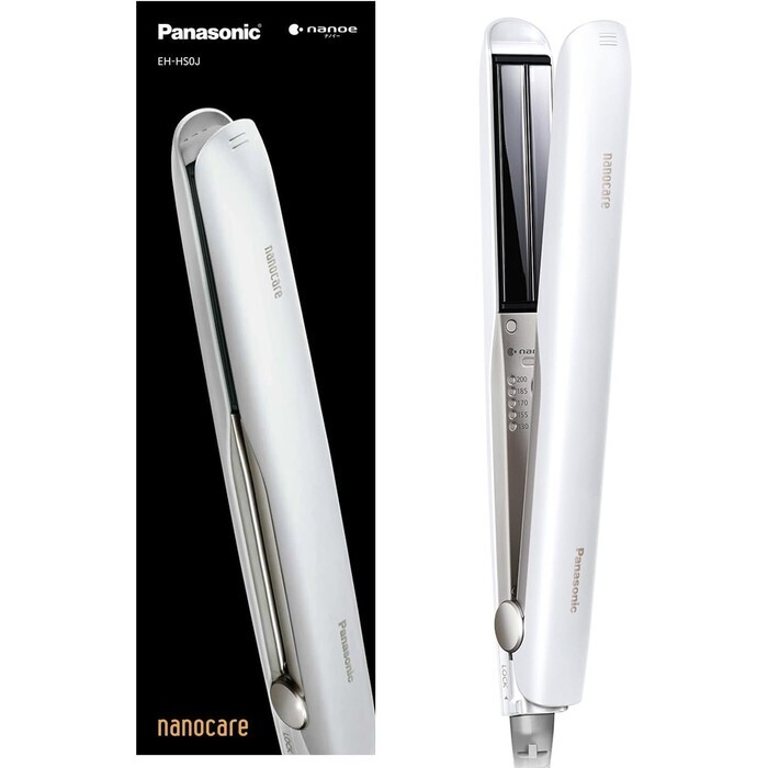 【延長3年保証】Panasonic ストレートアイロン　ナノケア EH-HS0J-W