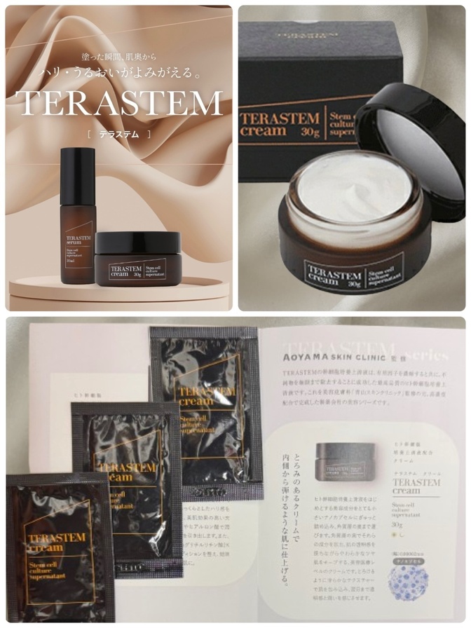 ヒト幹細胞培養上清液（２％）配合クリーム【テラステムクリーム】お試しパウチ✖️３パック