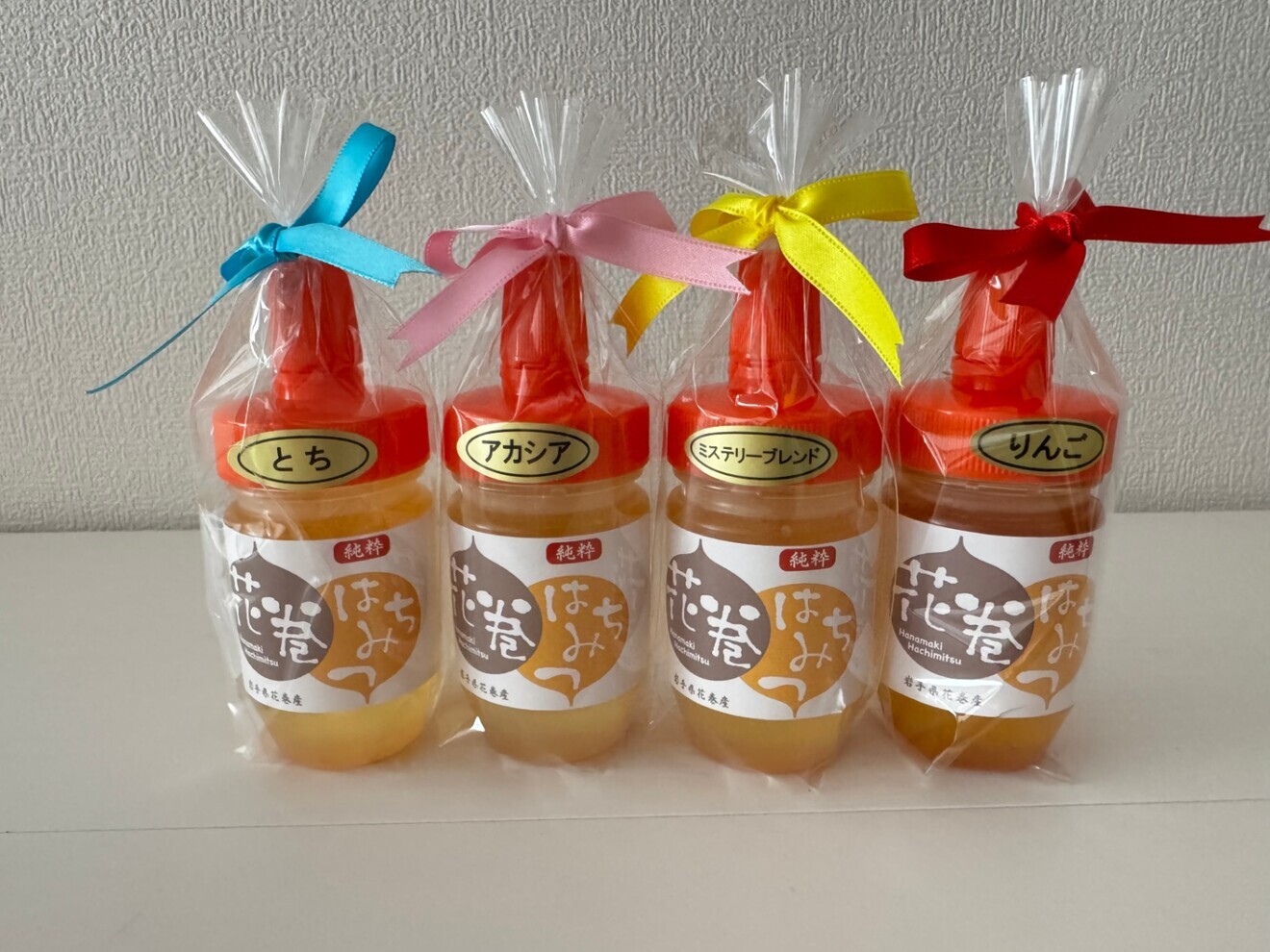 【採れたて！2026年新蜜】✨はちみつ食べ比べ・110g✕4種✨りんご、とち、アカシア、百花蜜藤の花