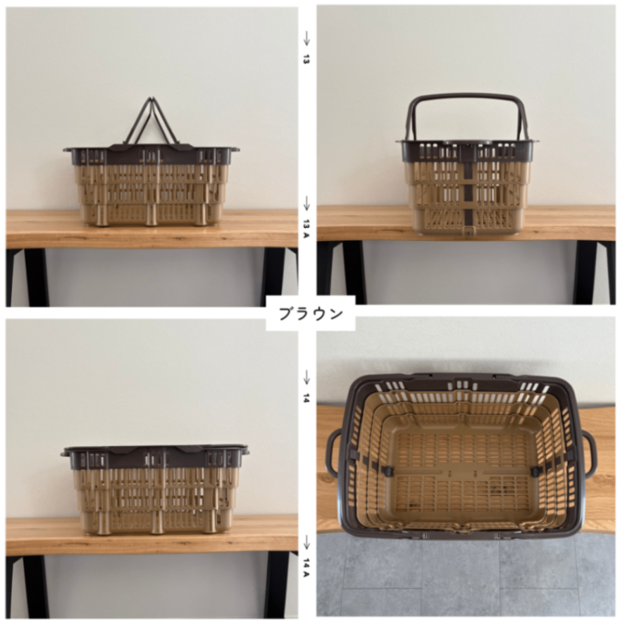 【好きなカラー1点】折りたたみ買い物かご レジかご たためるバスケット 買い物カゴ