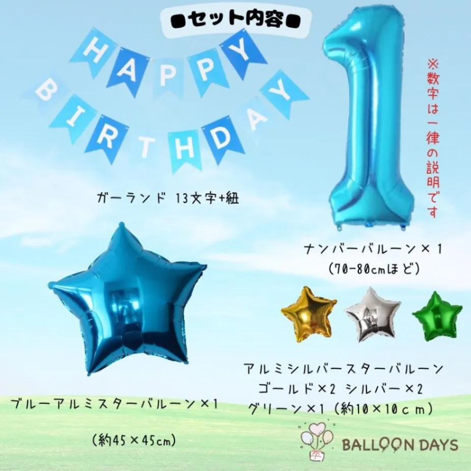 数字が選べる♪【新作】新幹線 かがやき 風船 誕生日 飾り付けセット バルーン