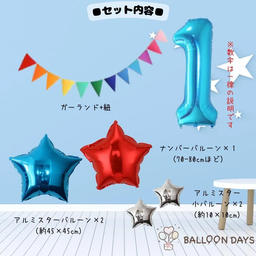 数字が選べる♪ こどもの日 こいのぼり 風船 飾り付けセット バルーン