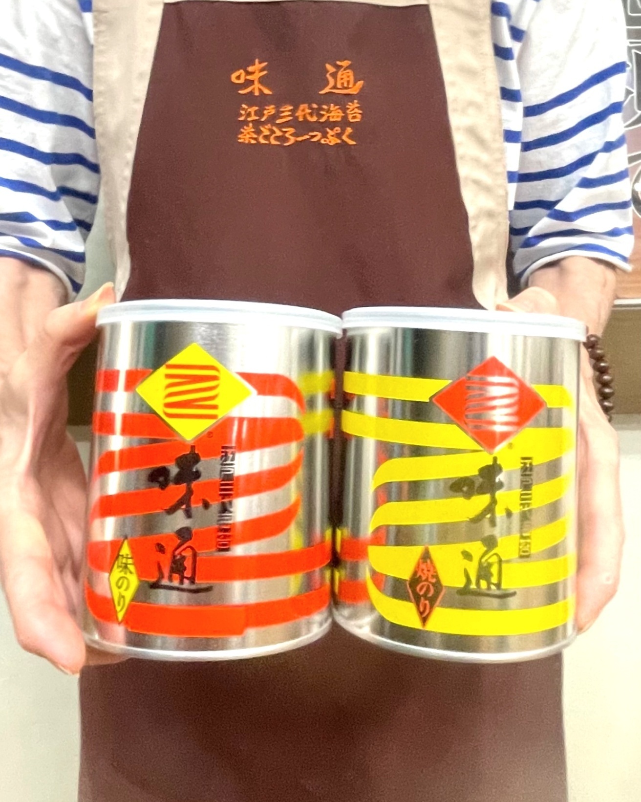 【 焼き海苔と味海苔セット 2缶入り 】　【お中元・夏ギフト 】のし対応、箱入り、焼きのり　味海苔
