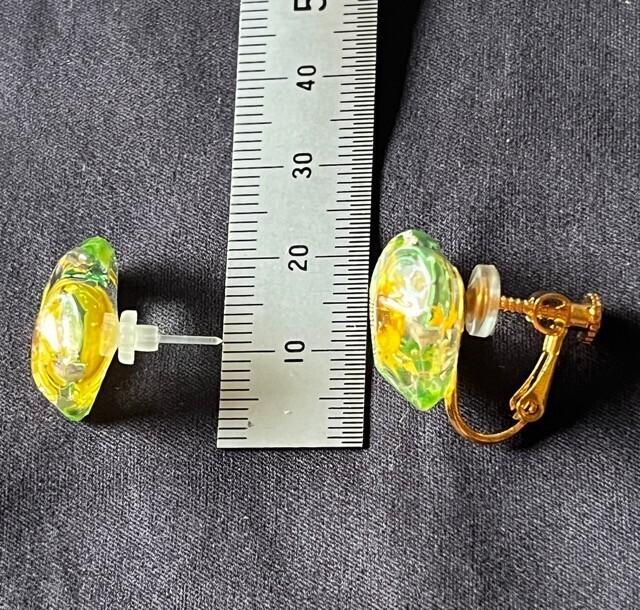 ひまわり咲いた🌻ハート型イヤリング／ピアス【リベポ払い歓迎🎉】