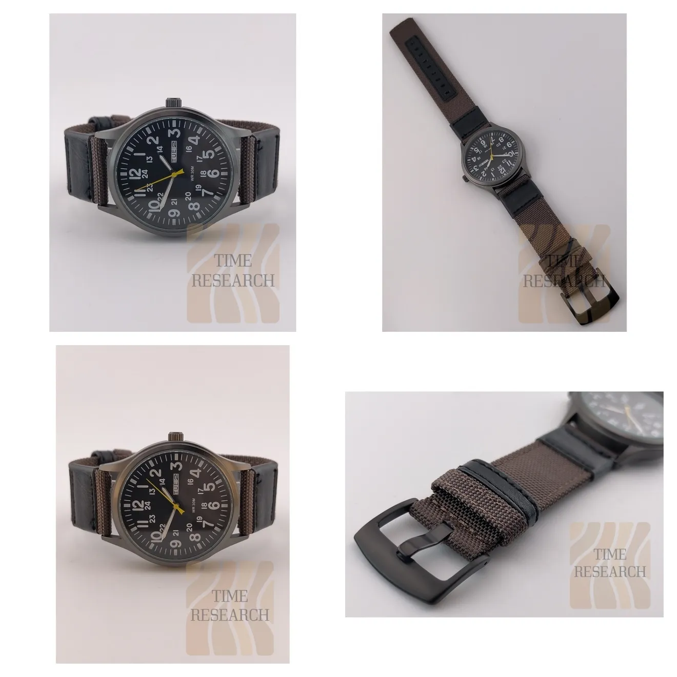 ダークカラーで大人アビエイターを構築【24時間表示インデックス/新品】デイデイト