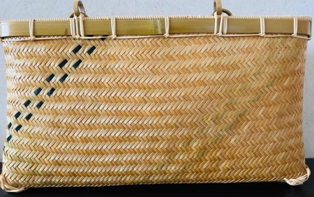 ③ 竹カゴ 籠 かごバック 竹細工 国産真竹