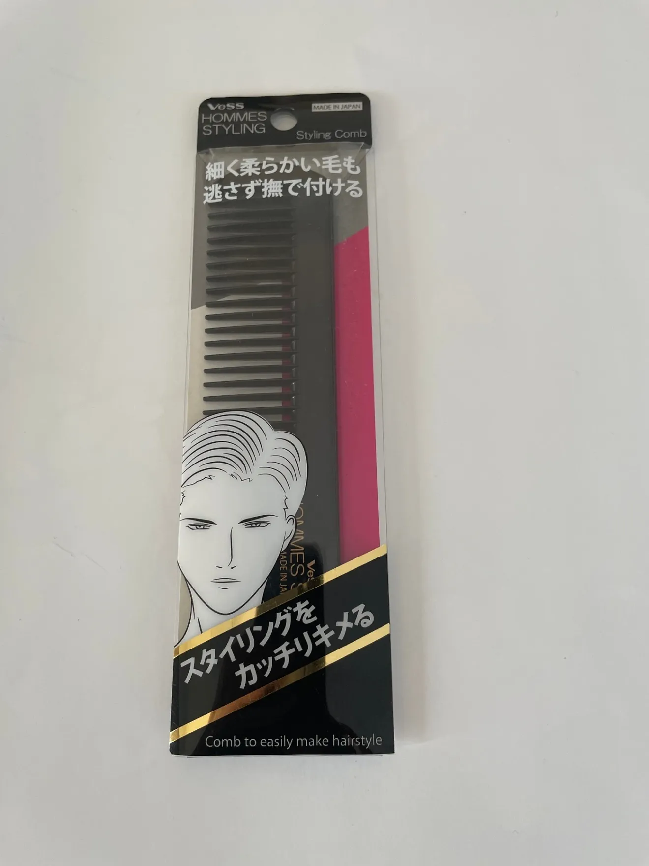 【新品】vess オムズスタイリング スタイリングコーム 櫛 HO-501 日本製