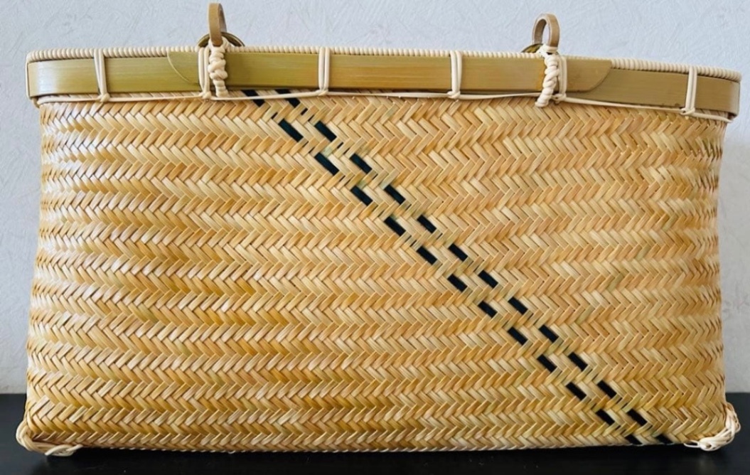 ③ 竹カゴ 籠 かごバック 竹細工 国産真竹