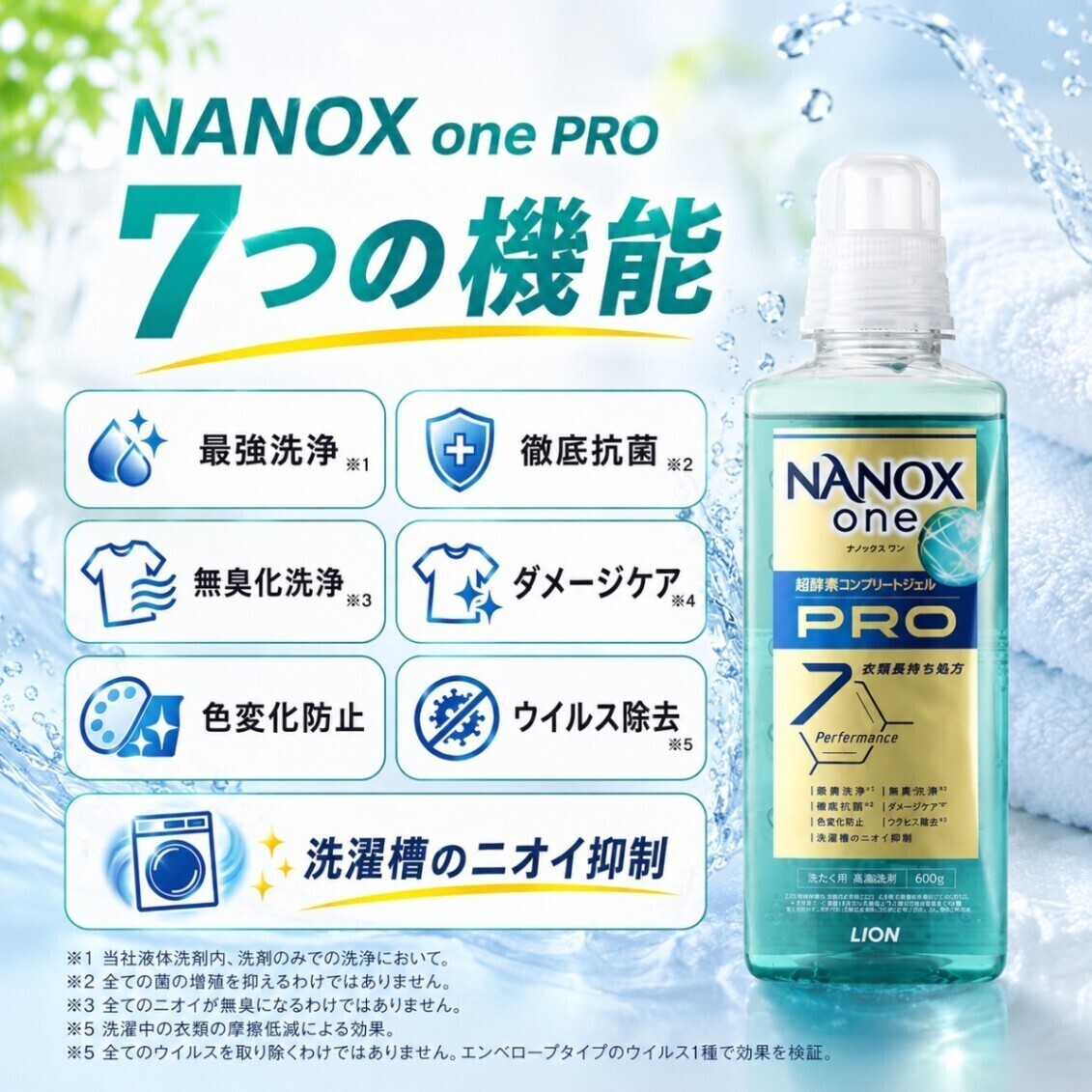 NANOX one(ナノックスワン) PRO プロ 詰替 ウルトラジャンボ1400g  洗濯洗剤