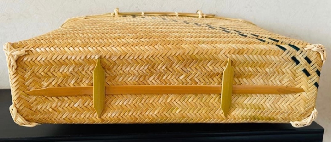 ③ 竹カゴ 籠 かごバック 竹細工 国産真竹
