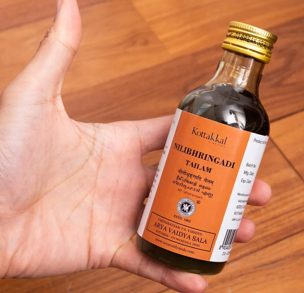 【年齢に合う頭皮ケア】ニーリブリンガーディタイラム200ml｜コッタカル｜アーユルヴェーダ薬草オイル