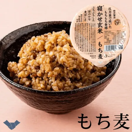 寝かせ玄米ごはんパック もち麦ブレンド 160g｜特許製法もちもち・食物繊維たっぷり 結わえる