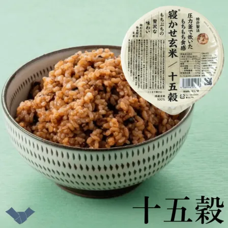 寝かせ玄米ごはんパック 十五穀ブレンド 160g｜特許製法もちもち・食物繊維たっぷり 結わえる