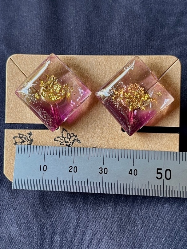 グレープ🍇✖️金箔イヤリング【リベポ払い歓迎🎉】