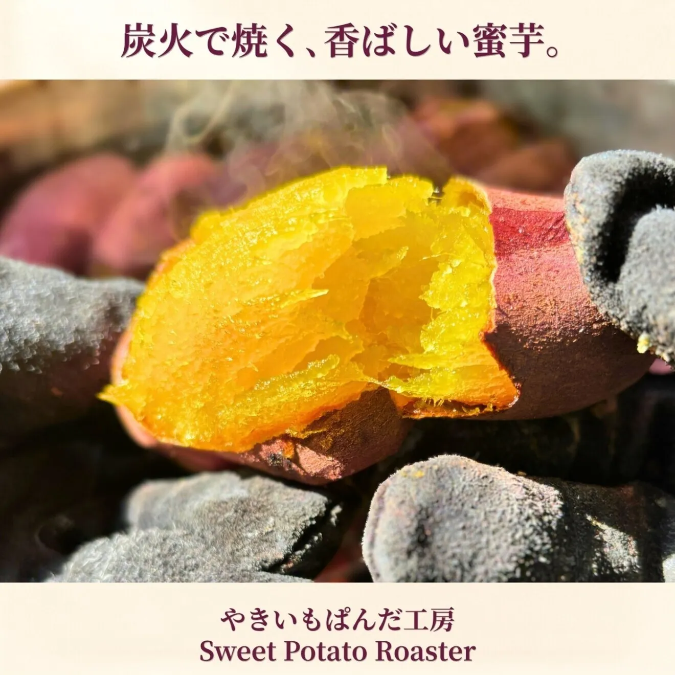 焼き芋機 業務用スターターキット｜炭火×石焼きの二刀流（特許取得）軽量4.5kg・電源不要壺いらず