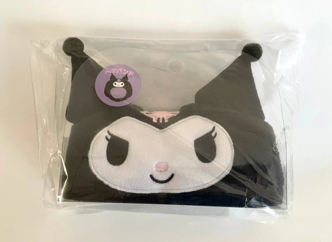 サンリオ クロミ ヘアバンド 黒 洗顔 メイク 女の子 986216 新品