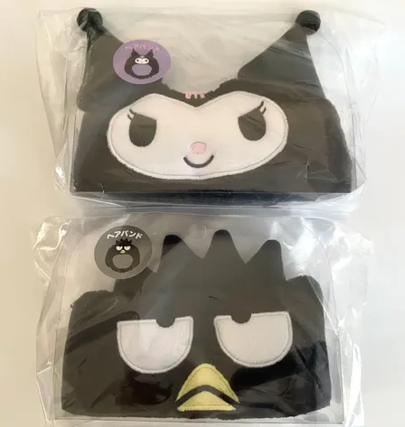 サンリオ ヘアバンド クロミ＆バツマル 2点セット 黒 洗顔 新品