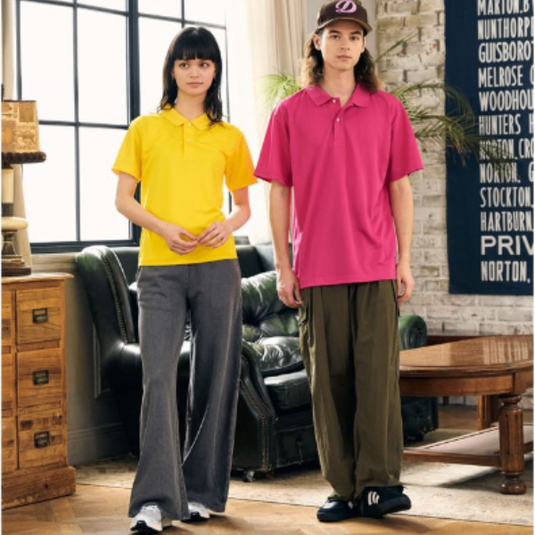 ⭐️5枚以上購入で10％OFF！⭐️サラサラ快適な着心地と清潔感を実現する、多機能ドライポロシャツ