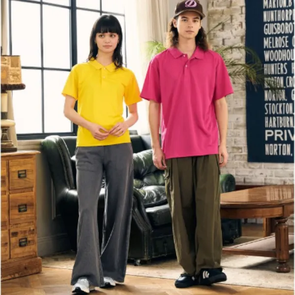 ⭐️5枚以上購入で5％OFF！⭐️サラサラ快適な着心地と清潔感を実現する、多機能ドライポロシャツ