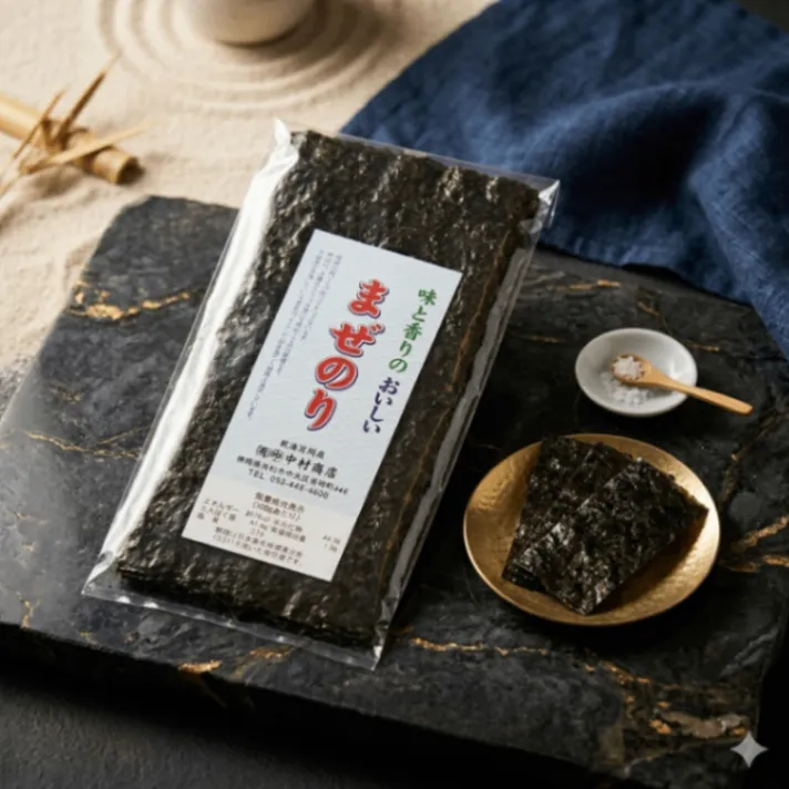 浜名湖産 青のり入り 乾のり 10枚×2袋　国産 海苔 焼きのり おにぎり 寿司 のり