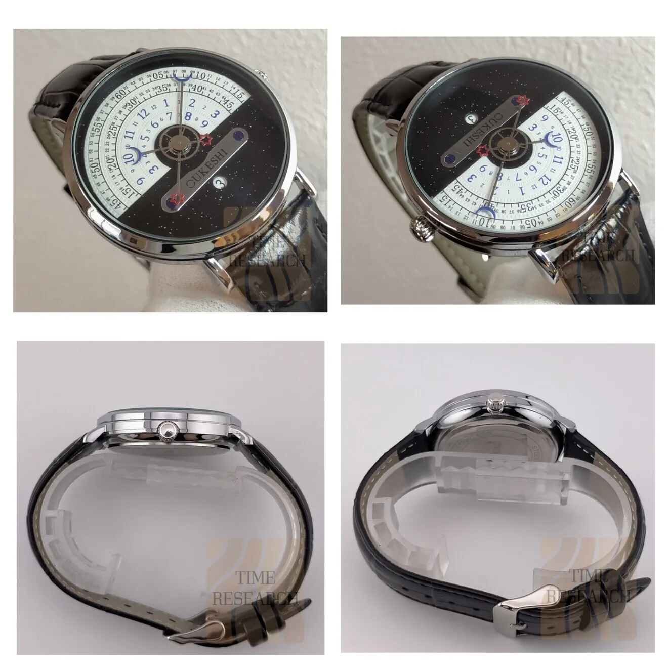 【新品】画期的時刻表示方を備えたドレスウォッチをレザーバンド仕様で日常アイテムに