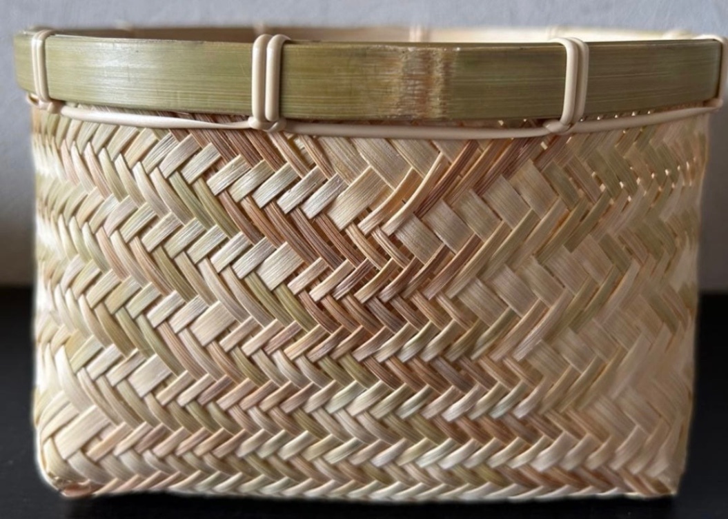 ① 竹籠 カゴ (18㎝) 竹かご 器 竹細工 国産真竹