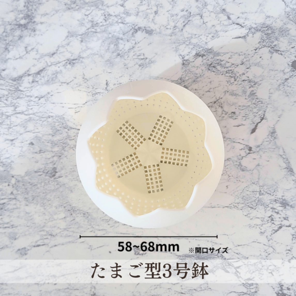 たまご型3号鉢｜3Dプリンター製