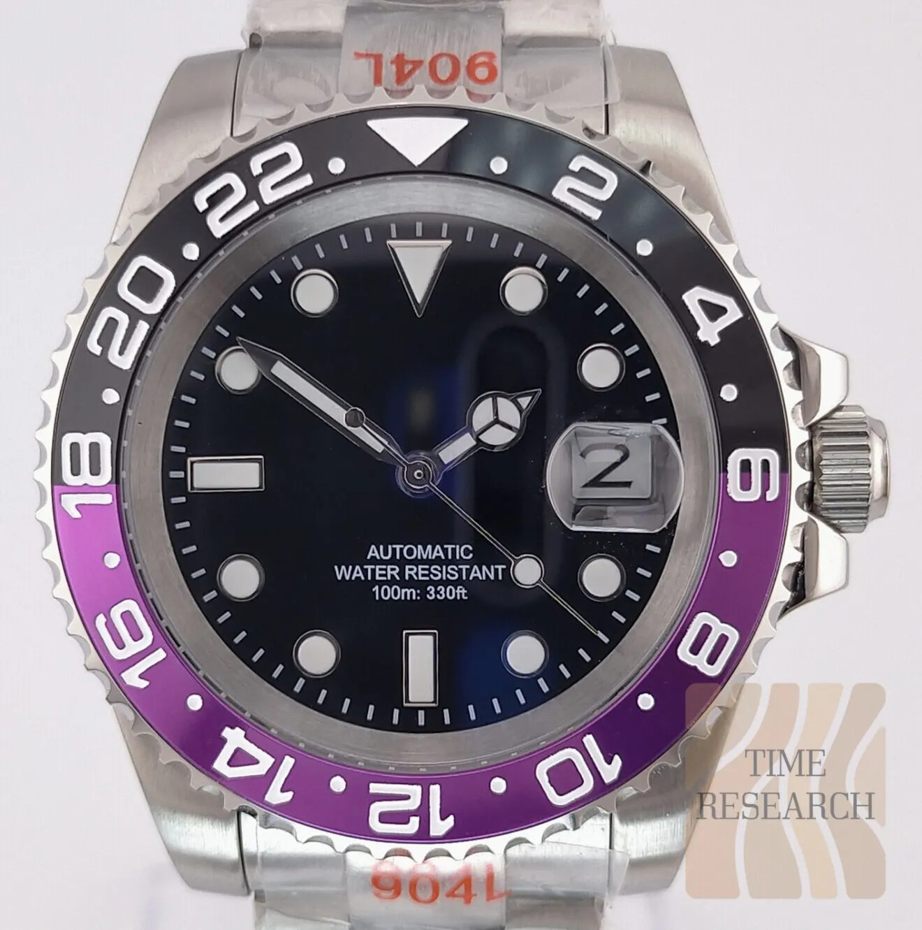 王道スタイルに洗練を付加【ミヨタ搭載/新品】防水100m 裏スケ サファイア