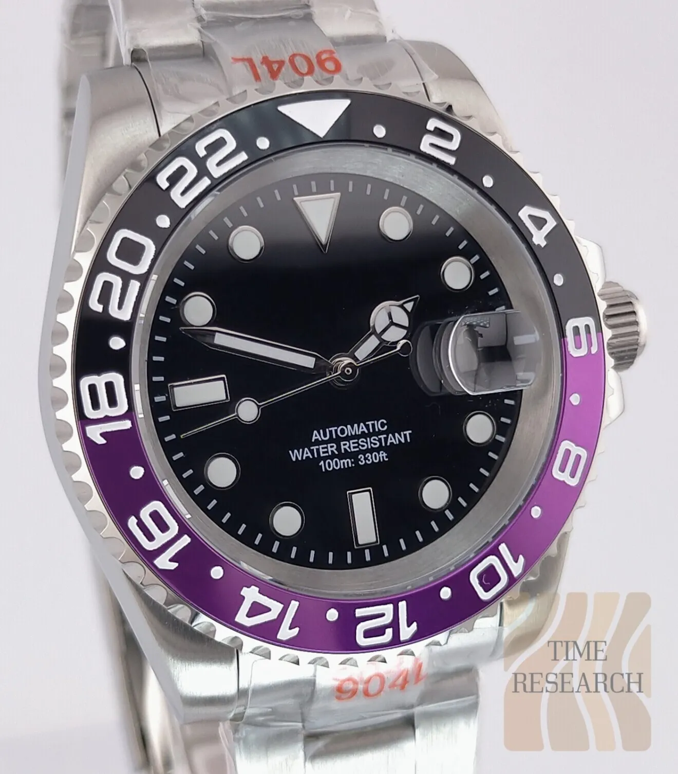 王道スタイルに洗練を付加【ミヨタ搭載/新品】防水100m 裏スケ サファイア