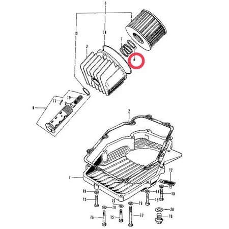 ホンダ純正 オイルフィルタースプリングシート CB750FOUR CB400FOUR
