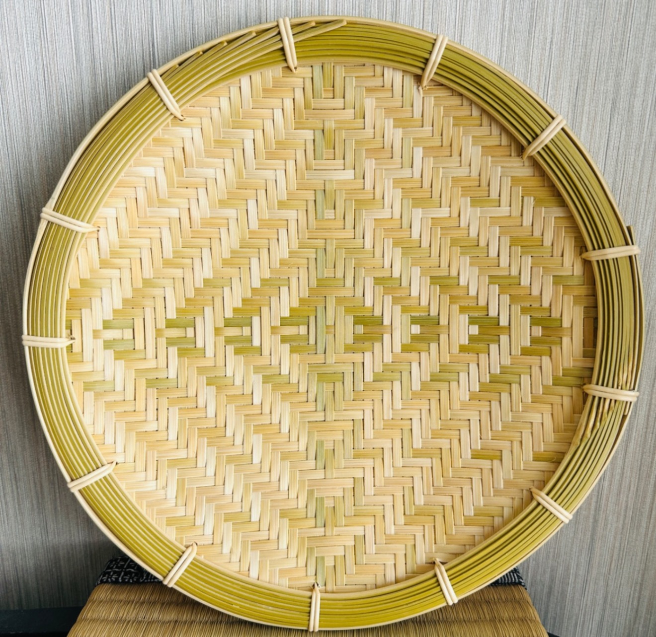 竹ザル 25㎝ 国産 真竹【希少生産の日本製竹ザル】ざる ②
