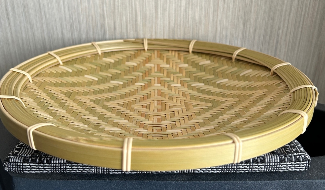 竹ザル 25㎝ 国産 真竹【希少生産の日本製竹ザル】ざる ①