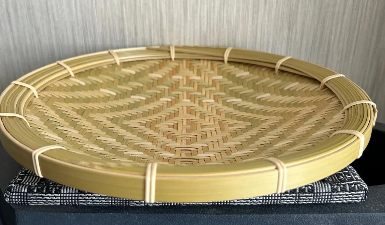 竹ザル 25㎝ 国産 真竹【希少生産の日本製竹ザル】ざる ①