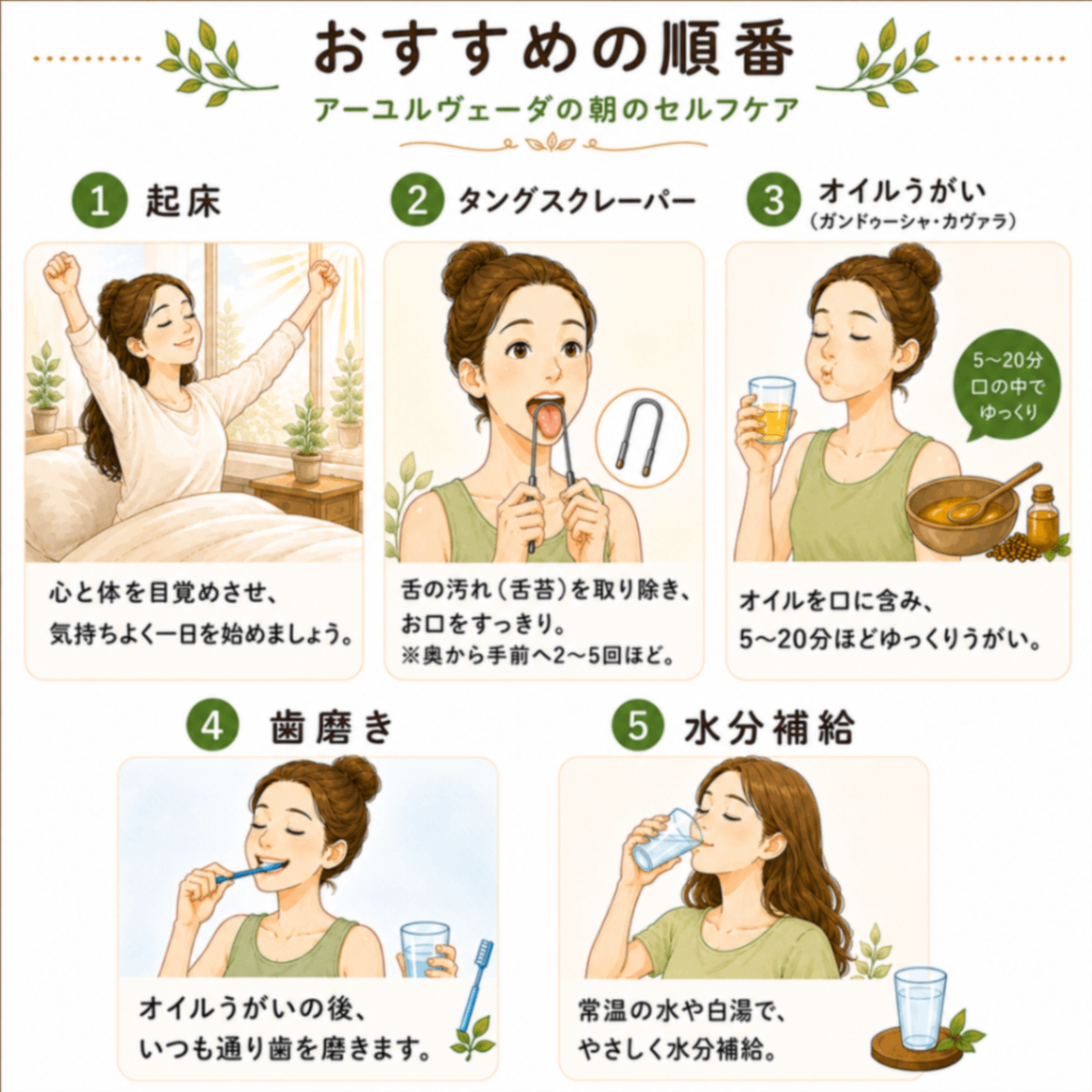 【舌磨き（タングスクレーパー）】アーユルヴェーダ式 舌クリーナー【銅製】［持ち手付き］