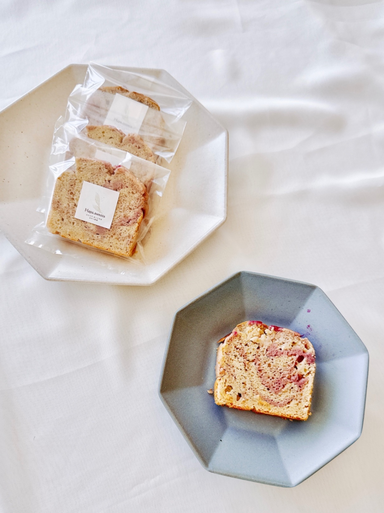 🌿農薬不使用ラズベリーパウンドケーキ￤さつまいものショコラケーキ￤リベちゃんさんコラボ✨