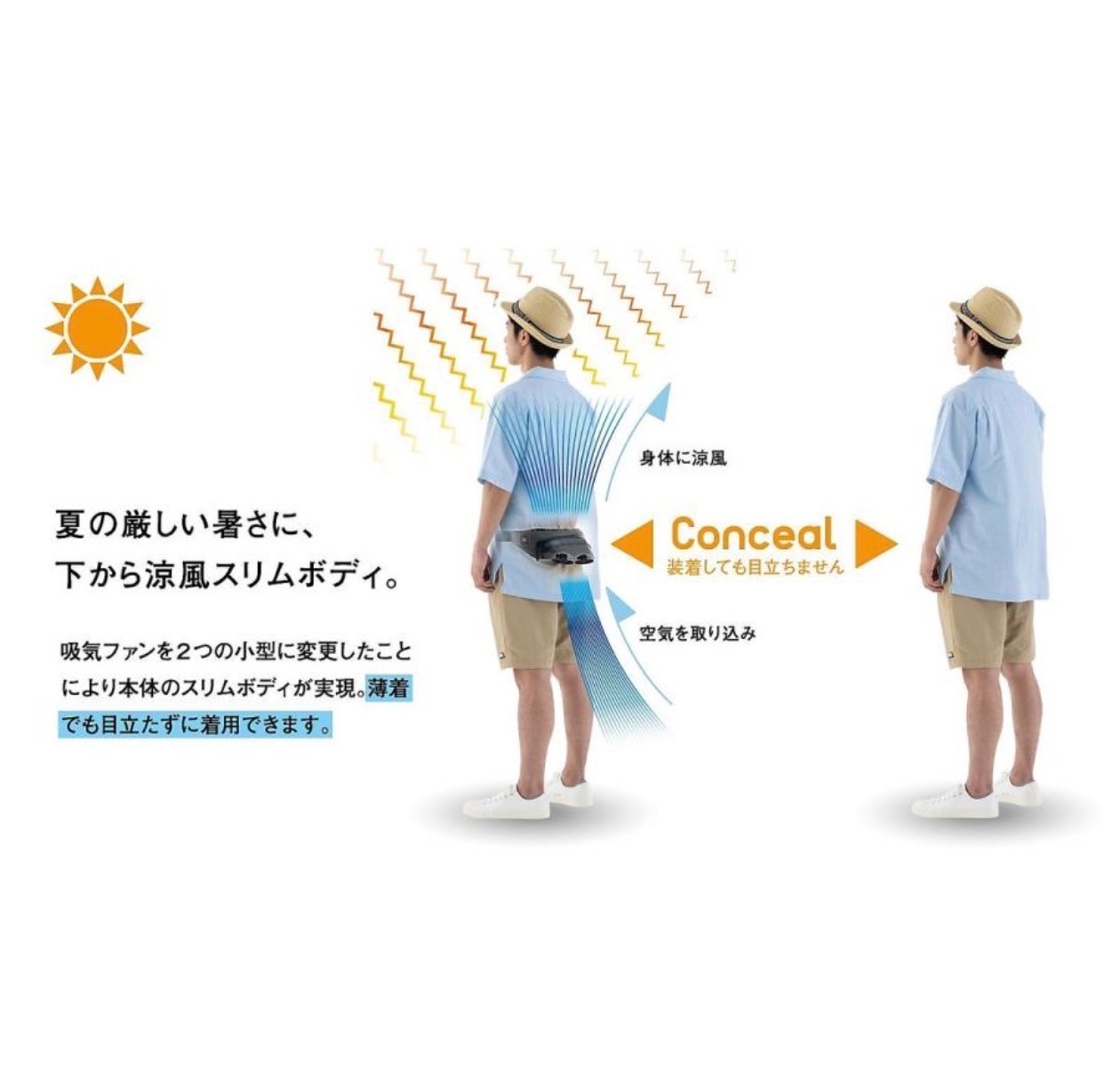 【新品未開封】LOGOS 野電 ボディエアコン・クールダイレクト ファン付き 暑さ対策