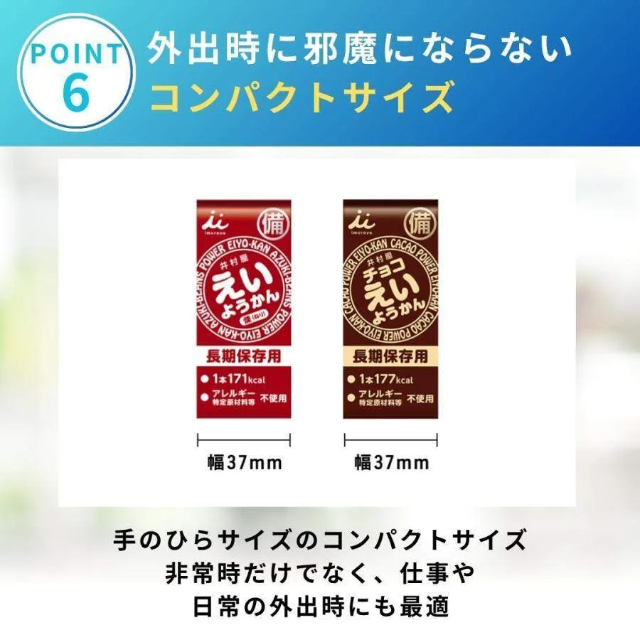 井村屋 えいようかん5本＋チョコえいようかん5本 非常食 保存食 防災備蓄